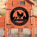 Luxury Personalized Chicken Coop Metal Sign, Custom Metal Chicken Farm Sign, Chicken Sign, Chicken Hen House Sign, Hen Hourse Decorations, Farmer Gifts, Chicken Coop Decor 3