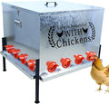 Upgraded 280 LB Automatic Large Capacity Chicken Feeder with Sturdy Adjustable Support Rod 16 Feeding Ports - Anti Waste Design Durable Poultry Feeder for Backyard Farms, Chicken Coops
