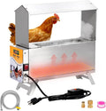 Chicken Waterer Heater for Winter,5L Automatic Chicken Water Heated with Adjustable Leg and Thermostat Control Freeze-Proof Poultry Water Heater Chciken Coop Accessories