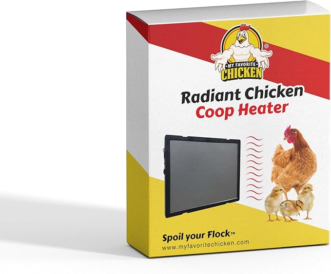 My Favorite Chicken Radiant Chicken Coop Heater – 100-Watt Flat Panel Heater for Chickens, Energy-Efficient Chicken Coop Heater for Winter, Safe Radiant Heat Panel