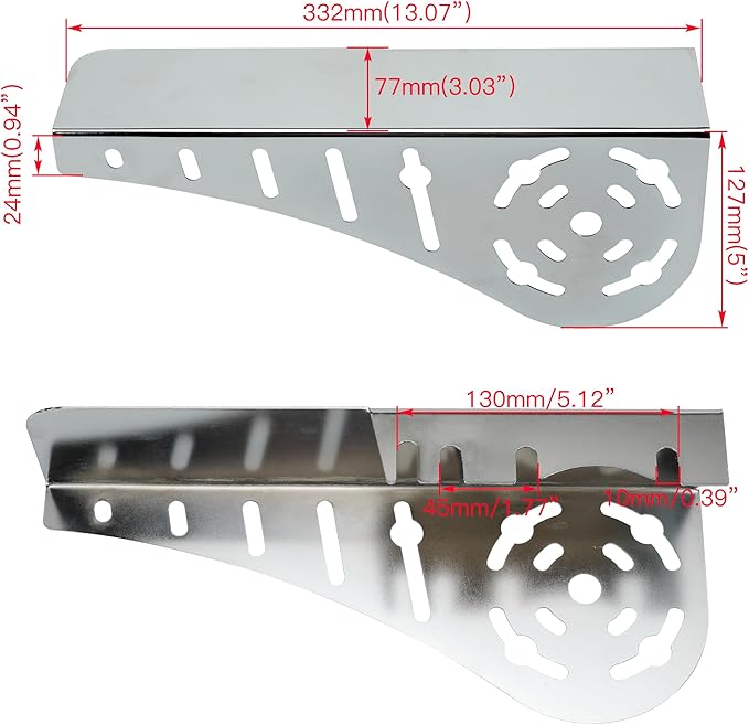 YOXUFA 212 Clutch Cover Chain Guard for Most Mini Bike with Predator 224cc 79cc 100cc 196cc 200cc GX160 GX200 Engines Coleman CT200U CT200U-EX BT200X CT100U CC100X Baja Doodlebug DB30 Silver Parts
