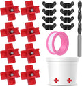 Chicken Waterer Nipples, 8 Pack Horizontal Side Mount Automatic Nipple Drinkers for Poultry Coop, Leakproof, Water-Saving, Easy Install with Drill Bit for Chickens, Ducks, Quails & Birds