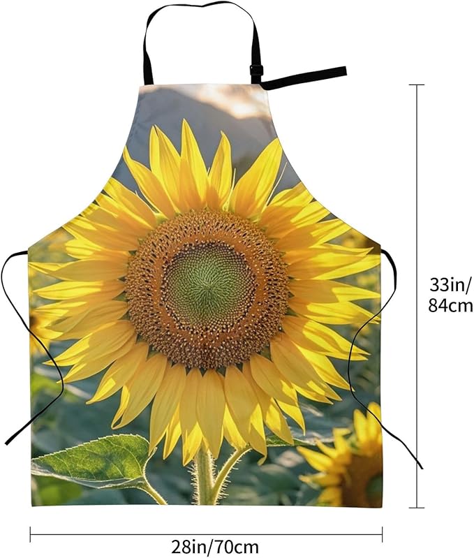 Waterproof Apron Adjustable Bib for Women Men Tractor farm Cooking Aprons Chef Bibs with 2 Pocket
