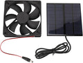 Solar Powered Portable Exhaust Fan Efficiently Vents Hot Air for Chicken Coop, 9V 12W Sunlight Power Panel Kitchen Attic Ventilation
