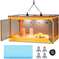 Chicken Brooder Box for Chicks with Feeder and Waterer, Chicken Brooder Heater Warms up to 30 Chicks, Poultry Breeding Box Suitable for Chick Duckling Parrot Lizard (26" L x 18" W x 14" H)