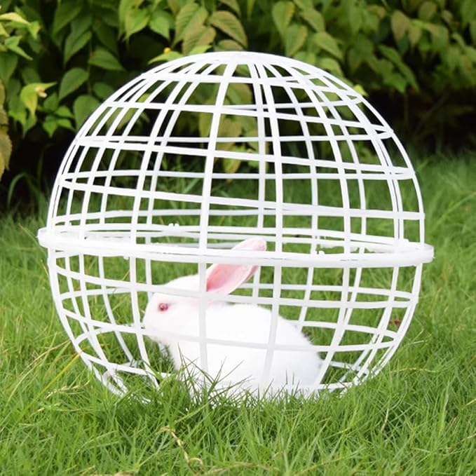 3 PCS 19.6" Movable Ball-Shaped Animals & Poultry Cages,Pet Safe Walking Net, Farm Courtyard Outdoor Accessible Rolling Rabbit Duck Hutch Chicken Coop,Preventing Dog Bites Trampled by Horse