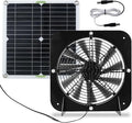 Solar Panel Fan Kit 13.5inch 100W Waterproof Solar Powered Exhaust Fan 3000rpm Auto Adjustable High Efficiency Cooling Chicken Solar Fan Solar Camping Fan for Dog Kennel
