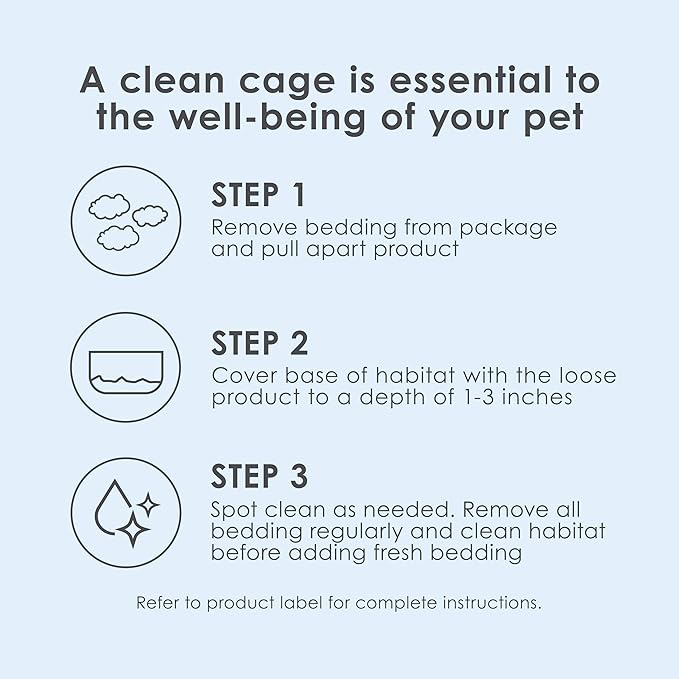 Kaytee Clean & Cozy White Paper Bedding, Made for Small Animals, 24.6 Liters