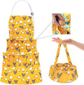 2 Pcs Egg Collecting Apron Chicken Gathering Basket with 7 Pouches Fresh Egg Holding Apron with 11 Pockets