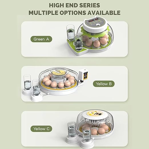 ME JO Egg Incubator for Hatching Eggs with Automatic Egg Turning & Humidity Control – Dual Power Supply Chicken Egg Incubator, Quail, Duck, Reptile Hatchery, Small Digital Smart Incubator (18 Eggs)