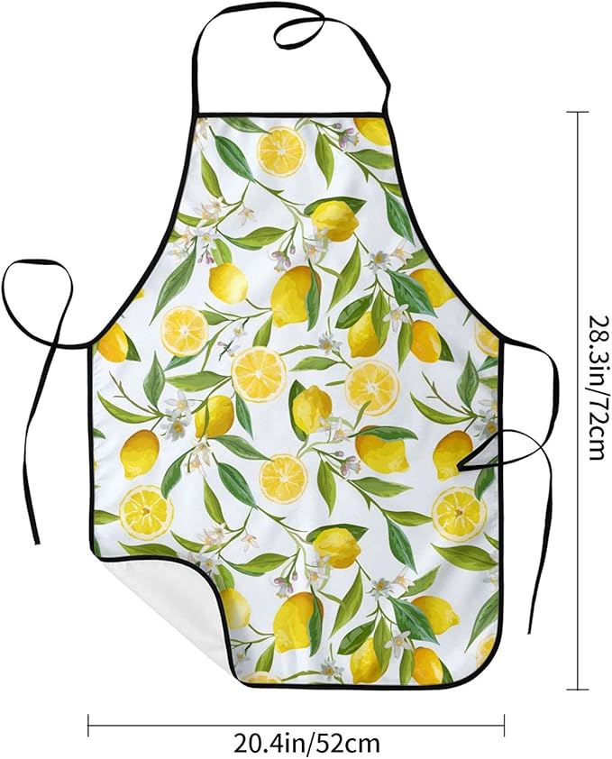 Apron Adjustable Waterproof Apron for Men Women Kitchen Cooking Baking Gardening Working Bib Apron