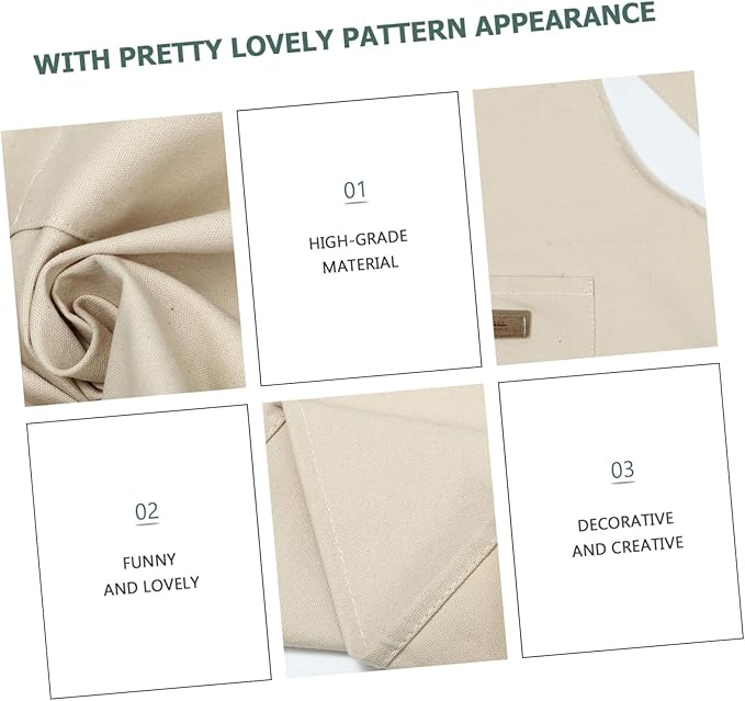 Cotton Kitchen Apron Women Smock for Cooking Waitress Accessories Oil Sleeveless Easy Clean