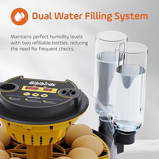 Automatic Egg Incubator, Auto Egg Turner,Temperature Smart Control, Humidity Display, Egg Candler, Hatching Chicken Duck Goose Eggs (12 Egg Incubator)