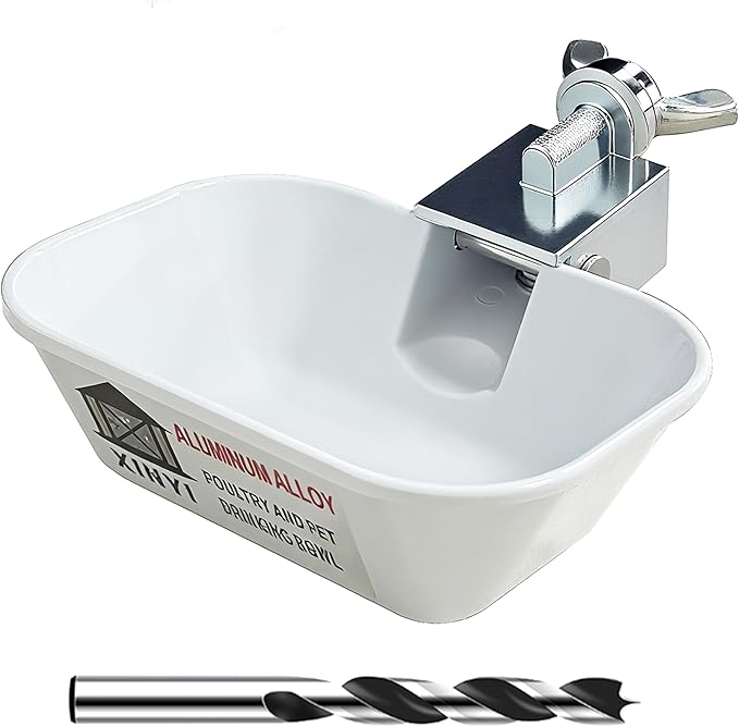 XINYI 4pcs Aluminum Alloy Chicken Water Cups, Metal Chicken Water Feeder for Small Animals, Dog, Cat, Bunnies, Ferret, Hamster, Guinea Pig, Chinchillas, Mice, Rats, Goat, Bird, Rabbit Water Bowl