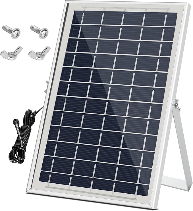 Solar Power Panel for Automatic Coop Door - 6W 6V Solar Accessory for Easy Installation, Efficient Energy & Reliable Poultry Protection
