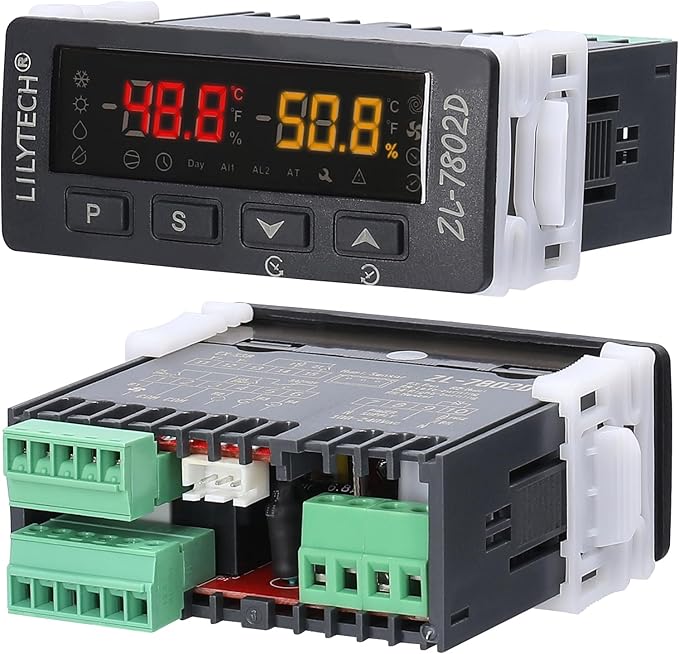 Automatic Incubator Multifunctional Temperature and Humidity Controller Digital Hygrostat Thermostat for Eggs Turning and PID Control