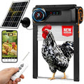Waterproof Automatic Chicken Coop Door with Camera, Remote - Solar Chicken Coop Door Battery Powered with Night Vision Motion Sensor - Predator Protected Safety Mechanism Automatic Gate Opener