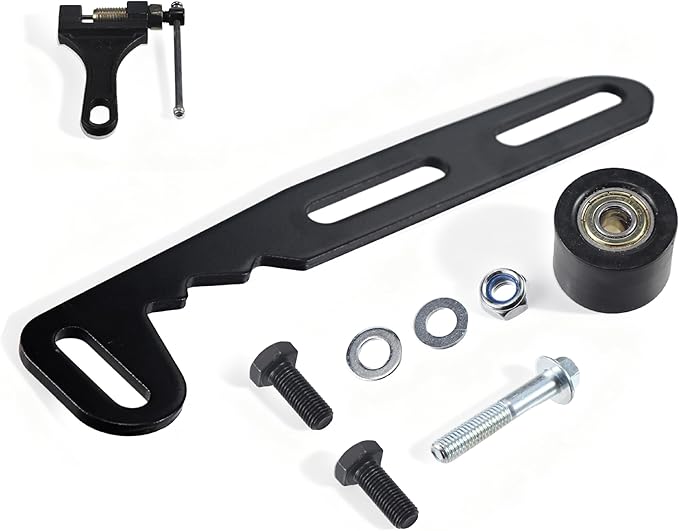 Mini Bike Chain Guard 420 Chain 42 Links with Chain Tensioner Kit for Coleman CT200U CT200U-EX BT200X Baja Warrior MB200 MB165 Massimo for Predator 212cc 196cc 6.5hp 5.5hp minibike Parts