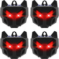 Solar Predator Eyes Animal Repellent Outdoor, 4 Pack Red LED Predator Light Deterrent for Deer, Coyote, Fox, Raccoon, Skunk, Night Sentry for Chicken Coop, Garden, Yard & Farm Protection