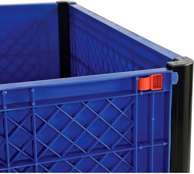 Global Industrial Solid Wall Bulk Container 39-1/4"L x 31-1/2"W x 29"H with One Drop Gate
