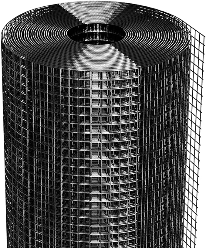1/2 in 48 in x 50 ft Hardware Cloth, 19GA Chicken Wire Fencing, Galvanized Welded Wire Mesh Roll for Poultry Netting Cage, Chicken Coop