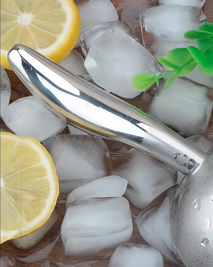 Ice Cube Scoop for Freezer Stainless Steel Ice Scoops Shovel for Ice Maker Coffee Bean Food Candy Flour Popcorn,6OZ Small Kitchen Utility Scoops with Good Grip Handle for Bar Outdoor Party