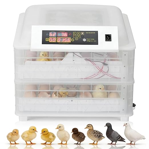 Winado Incubators for Hatching Eggs, 96 Chicken Egg Incubator with Automatic Egg Turning & Temperature Control & Humidity Display & Egg Candler for Duck, Goose, Quail Eggs