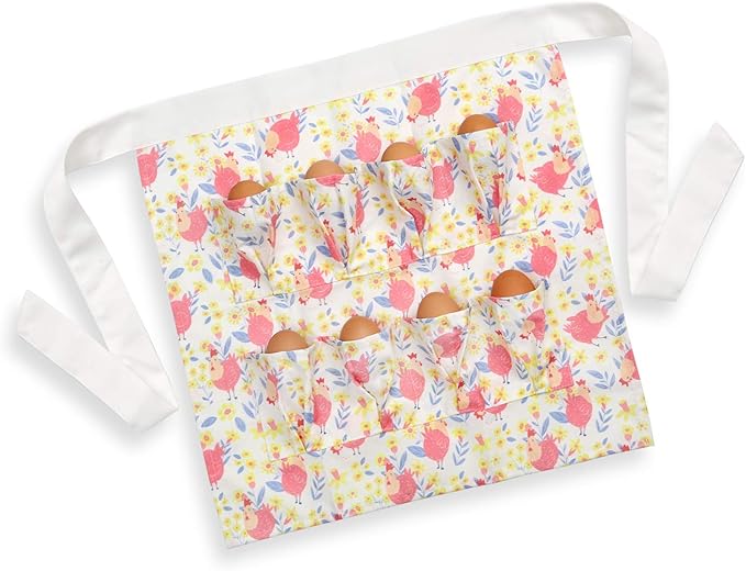 Plum Hill Kids Chicken Egg Collecting Apron with Pockets