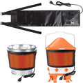 7" W×30" L Chicken Water Heater Belt Strap, Energy Saving Heated Poultry Coop Waterer Warmer with 6ft Cable for Prevent 2-5 Gal Bucket Freeze in Extremely Cold Winter,Auto Temp Control& Easy Install