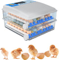 Egg Incubator Chicken Incubators for Hatching Eggs with Automatic Temperature and Humidity Control, Chick Brooder, Incubator Box Kit,36Eggs,64Eggs