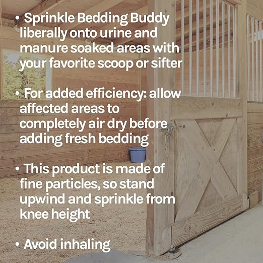 New Country Organics | Bedding Buddy to Prolong Livestock Bedding Life | Absorbs Moisture Neutralizes Harmful Odors | 25 lbs