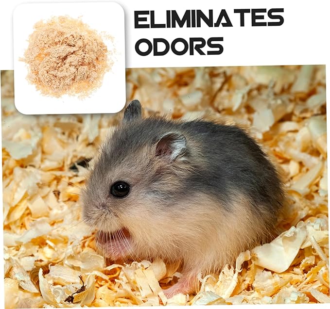 TOYANDONA Natural Wood Shavings for Small Animals Comfortable Bedding for Hamsters Rabbits Ferrets Chicken Coop Bedding Excellent Moisture Absorption Safe Environment