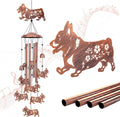 Corgi Dog Wind Chimes Outdoor Dog Gifts for Women Men Mom Gardening Birthday Gifts Metal Memorial WindChimes for Outside/Indoors, Lawn, Patio, Yard Art, Garden Decor, Yard Decorations