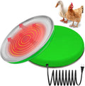 Heated Chicken Waterer Heater Base Poultry Water Heated Base for Plastic/Metal Poultry Pigeon Drinker Waterer Founts Winter Chicken Coop Accessories 45W 110V-250V