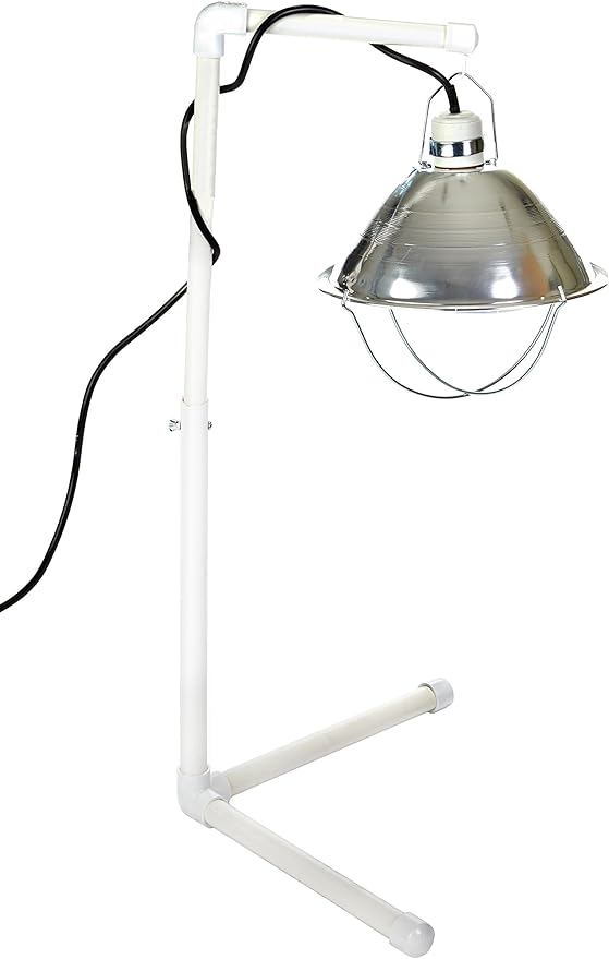 Deluxe Chick BROODER KIT Poly Corral Pen & Bulb & LAMP & Stand for Baby Chickens
