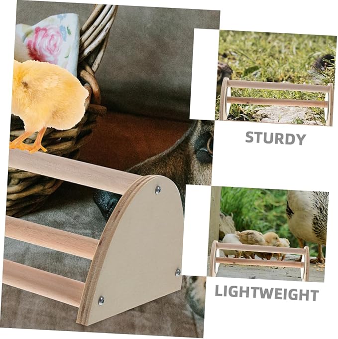 Yardwe Chick Roosting Bar for Brooder Wooden Perch for Chickens Encourages Active Growth Durable Chicken Stand for Coop for Enhanced Wellbeing