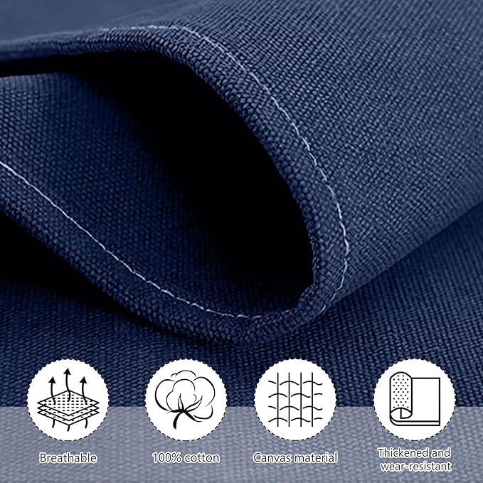 Unisex Aprons with Large Pockets,Cotton Canvas Cross Back Heavy Duty Adjustable Work Apron,Size Kids to Adult