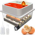 OBI-12 Egg Incubators for Hatching Eggs – Incubator for 12 Eggs with Automatic Egg Turner - Brooder for Chicken Eggs, Quail, and Duck Eggs - Orange