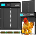 Automatic Chicken Coop Door – Coop Door Lite – Battery Powered (3X AA Included) – Timer & Manual Modes – LCD Display – Anti-Pinch Safety – 11" x 9.4" Opening
