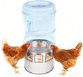 Chicken Water Heater 5 Gallon, Heated Water Bowl for Chickens, 110V Thermostatic Control Heating Pet Water Bowl w/Bucket, Heated Chicken Waterer, Chicken Coop Accessories in Winter