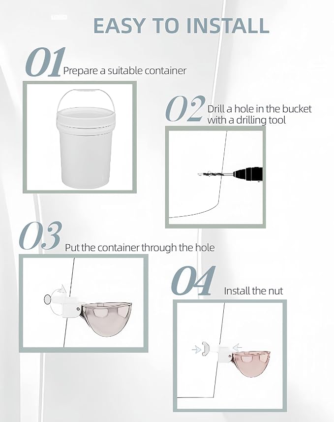 Chicken Waterer Feeder Cups 5 Packs,Duck Chick Waterer Chicken Feeder Cups,Automatic Water Feeder with Anti-Leak System for Chicken,Duck,Goose,Bunny(Red)