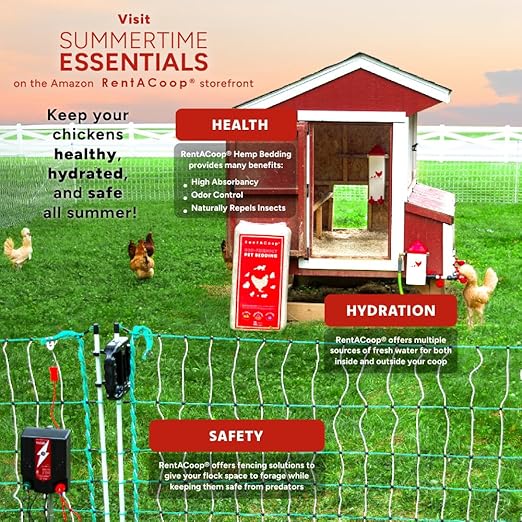 RentACoop Gate Handle Kit for Electric and Non-Electric Fencing - Includes Handles, Hooks, Stakes, Guylines, and Pegs - Posts Not Included