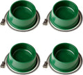 Farm Innovators QT-1 1 Quart Electric Heated Pet Water Bowl with Thermostatic Control and Anti Chew Cord Protector, 25 Watt, Green (4 Pack)