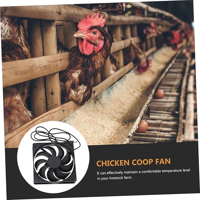 ibasenice 1set Solar Panel Chicken Coop Fan Small Exhaust Fan for and Greenhouse Cooling Easy to Install for Aeration