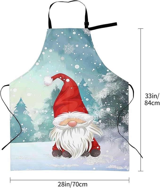 Shark Jumping Home Aprons 2 Pockets 33"×28" for Men Women, Ocean Sea Waterproof Kitchen Cooking Bib