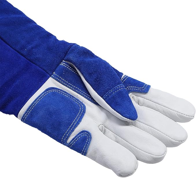 Eujgoov Animal Handling Gloves Anti Animal Scratching and Biting Gloves Extended and Thickened Warm Protective