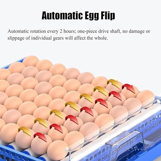 192 Eggs Automatic Chicken Incubators, Farm Poultry Hatcher Machine, LED High-Efficiency Automatic Egg Turning & Temperature Control, for Hatching Chicken Duck Goose Birds