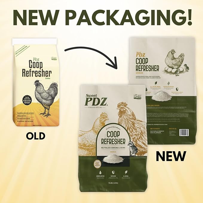 Chicken Coop Refresher, Chicken Coop Deodorizer, Organic, 10 lbs (2-Pack)
