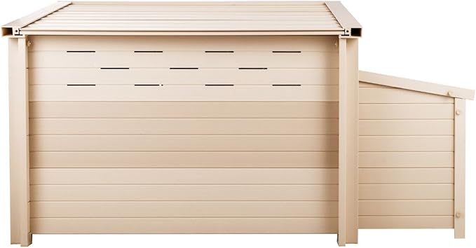 New Age Pet ECOFLEX Fontana Chicken Coop, Urban Barn for 2 to 3 Chickens, Easy Assembly, Eco Friendly & Durable, Tan