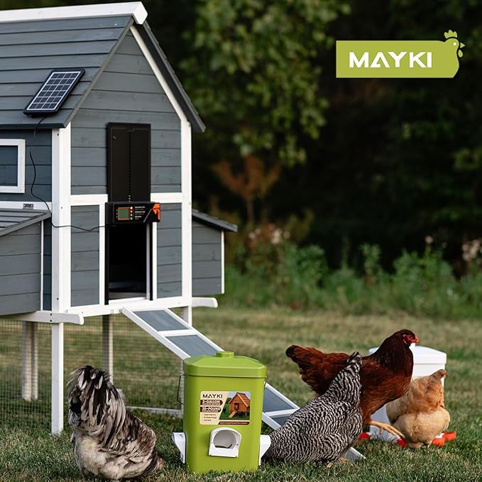 MAYKI Chicken Waterer Nipples, 4-Pack Horizontal Chicken Water Nipples, Leakproof Poultry Watering System for Buckets, Barrels & DIY Setups, for MAYKI Waterer Set, Water-Saving Design